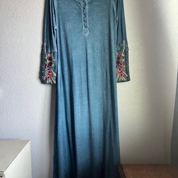 Soft Surroundings - Floral Embroidered Dress - Picture 1 of 6
